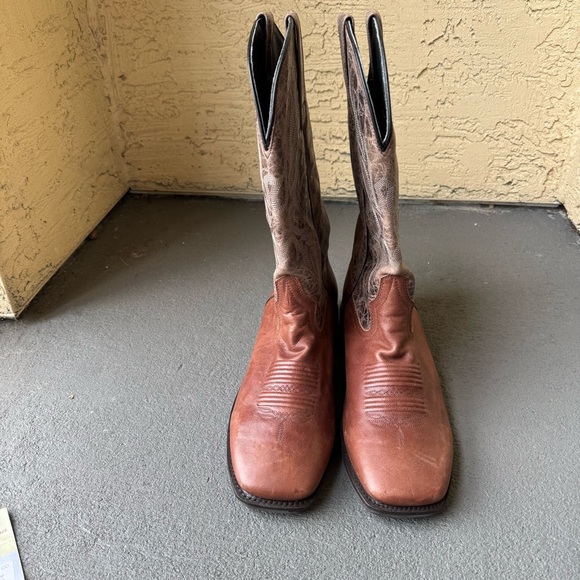 Masterson Boot Co. Men's Cowboy Western Boots Sz 11 Square Toe Brown - Picture 3 of 14